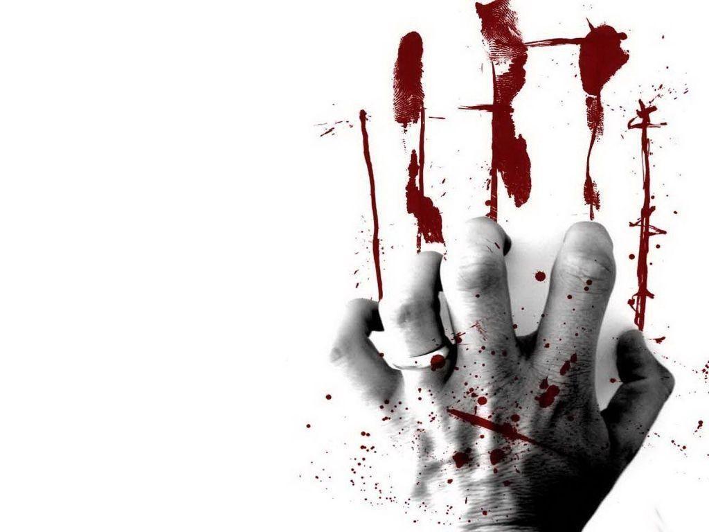 Download Bloody heart in hands wallpaper for mobile