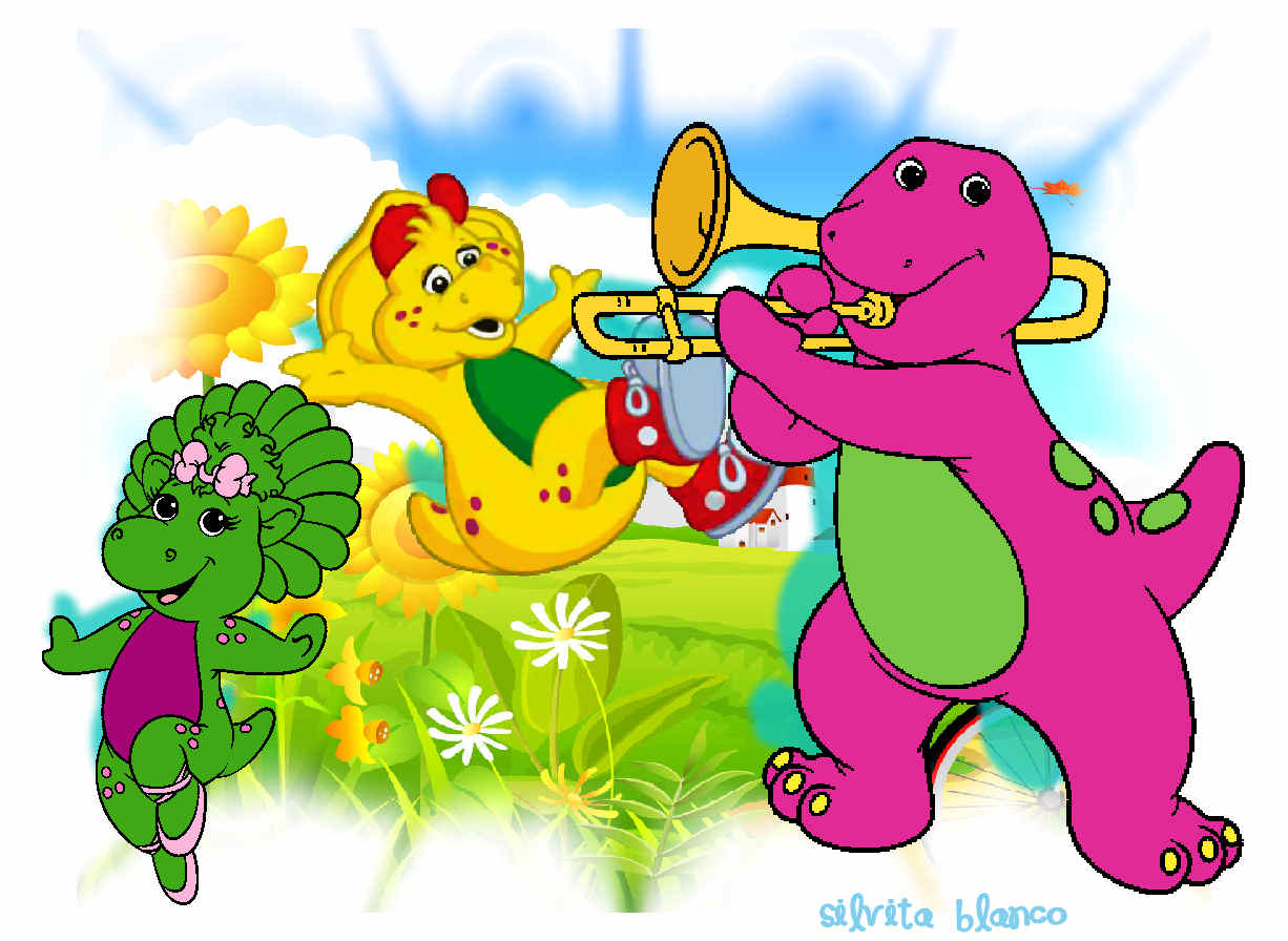 Barney world of Friends Free Background Screensaver Desktop