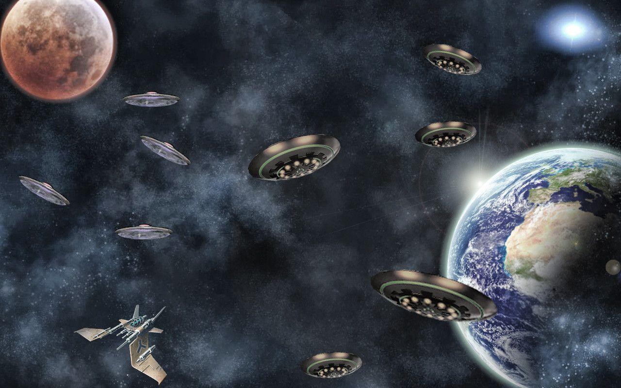 wallpapers ufo invasion by spaceibiza1313