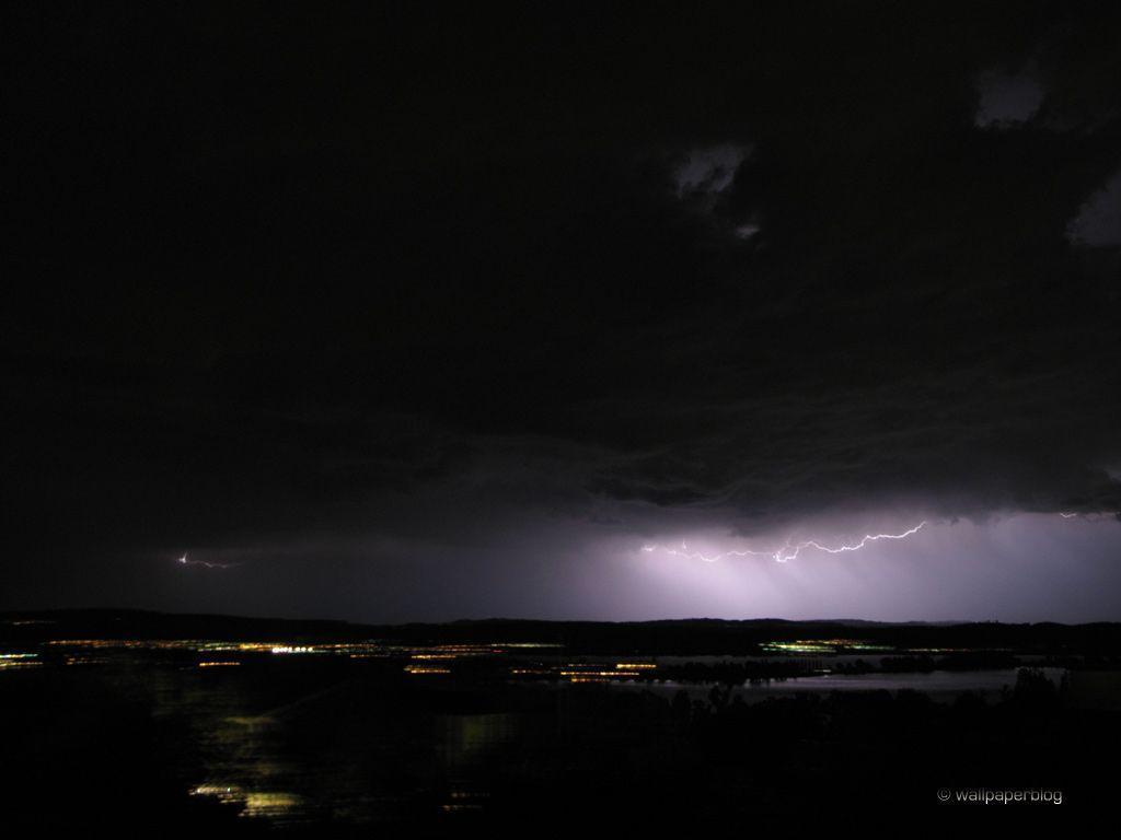 Thunderstorm at night