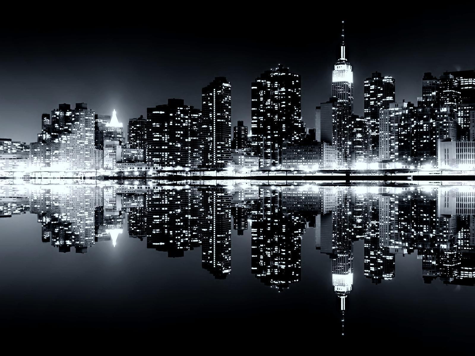Manhattan Reflections Skyline wallpaper. The Long Goodbye
