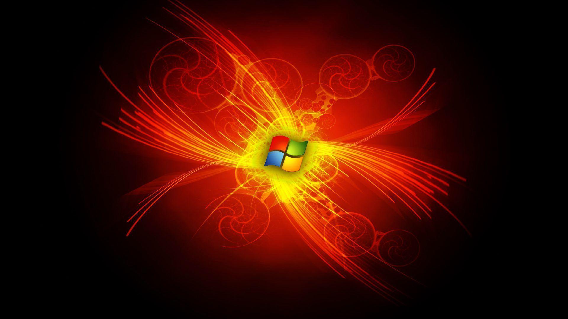1080p Cool Windows Wallpapers with Orange Backgrounds
