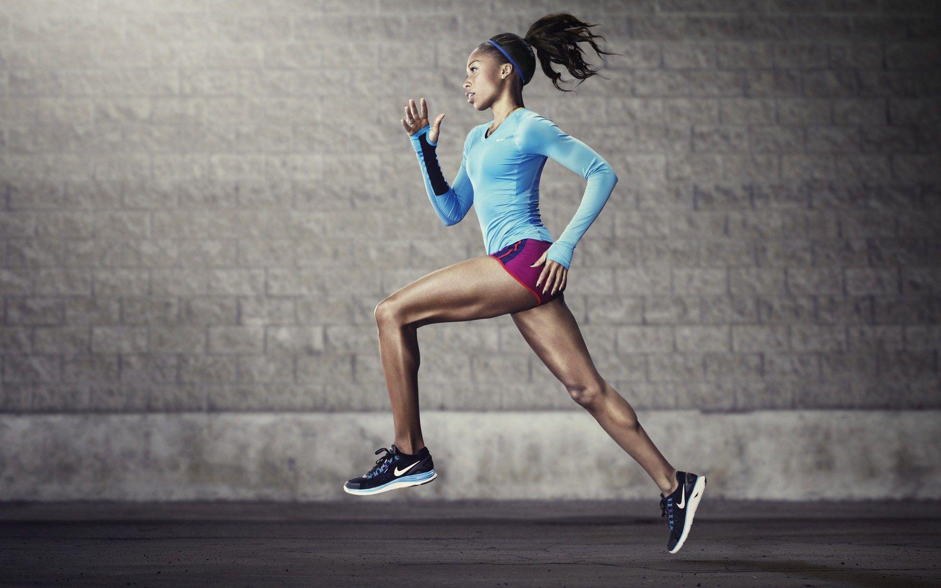 Girl Nike Running HD Wallpaper