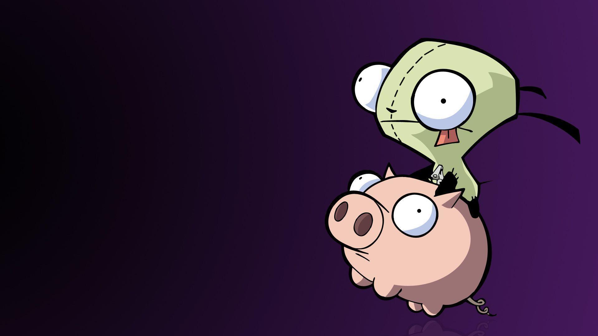 image For > Invader Zim Gir Piggy Wallpaper