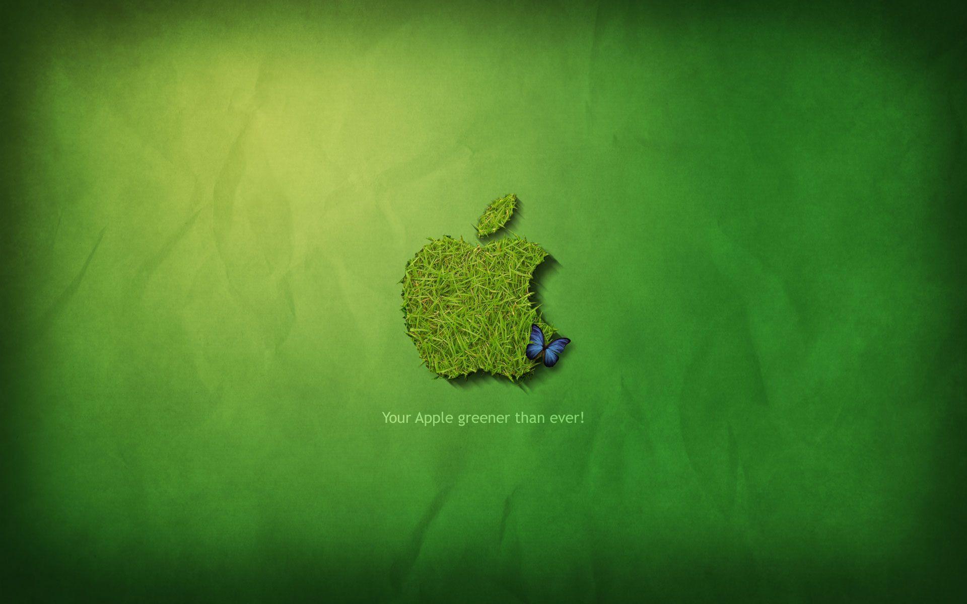 Grass Apple logo wallpaper #