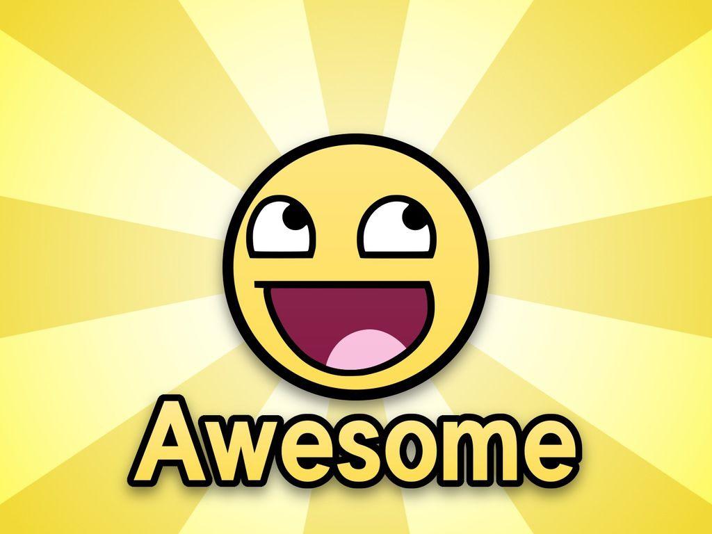 Wallpaper For > Awesome Smiley Wallpaper