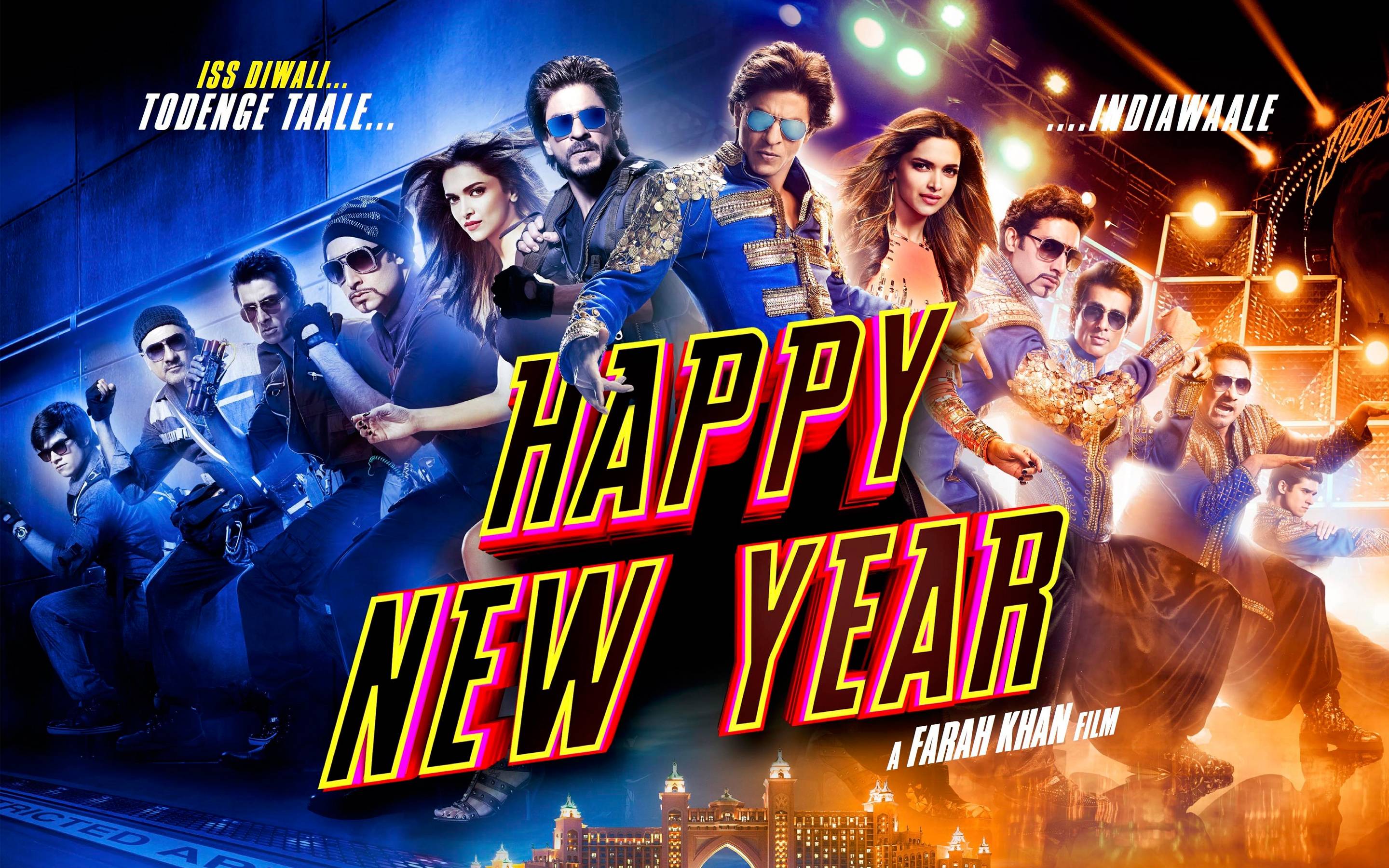 Happy New Year Bollywood Movie Wallpaper. Free HD Desktop Background