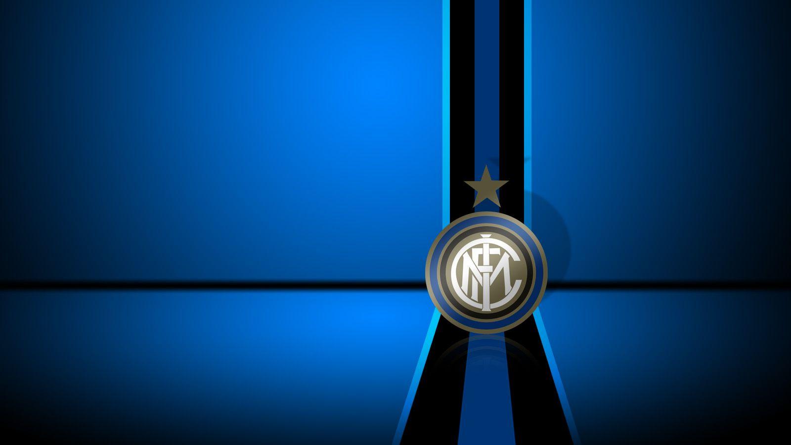 Blue Inter Milan Logo Football Club Wallpaper Wallpaper