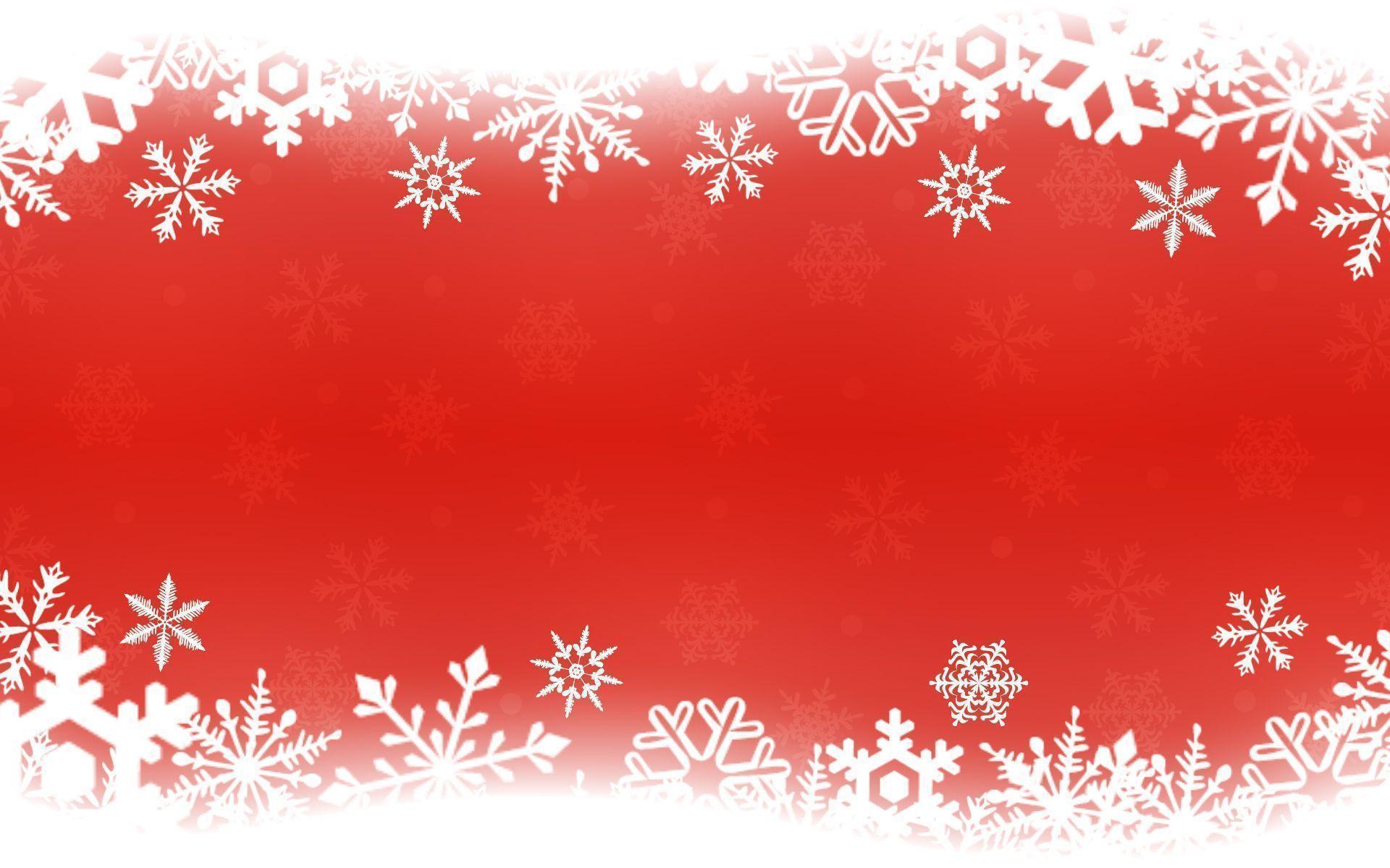 image For > Red Christmas Snowflake Background