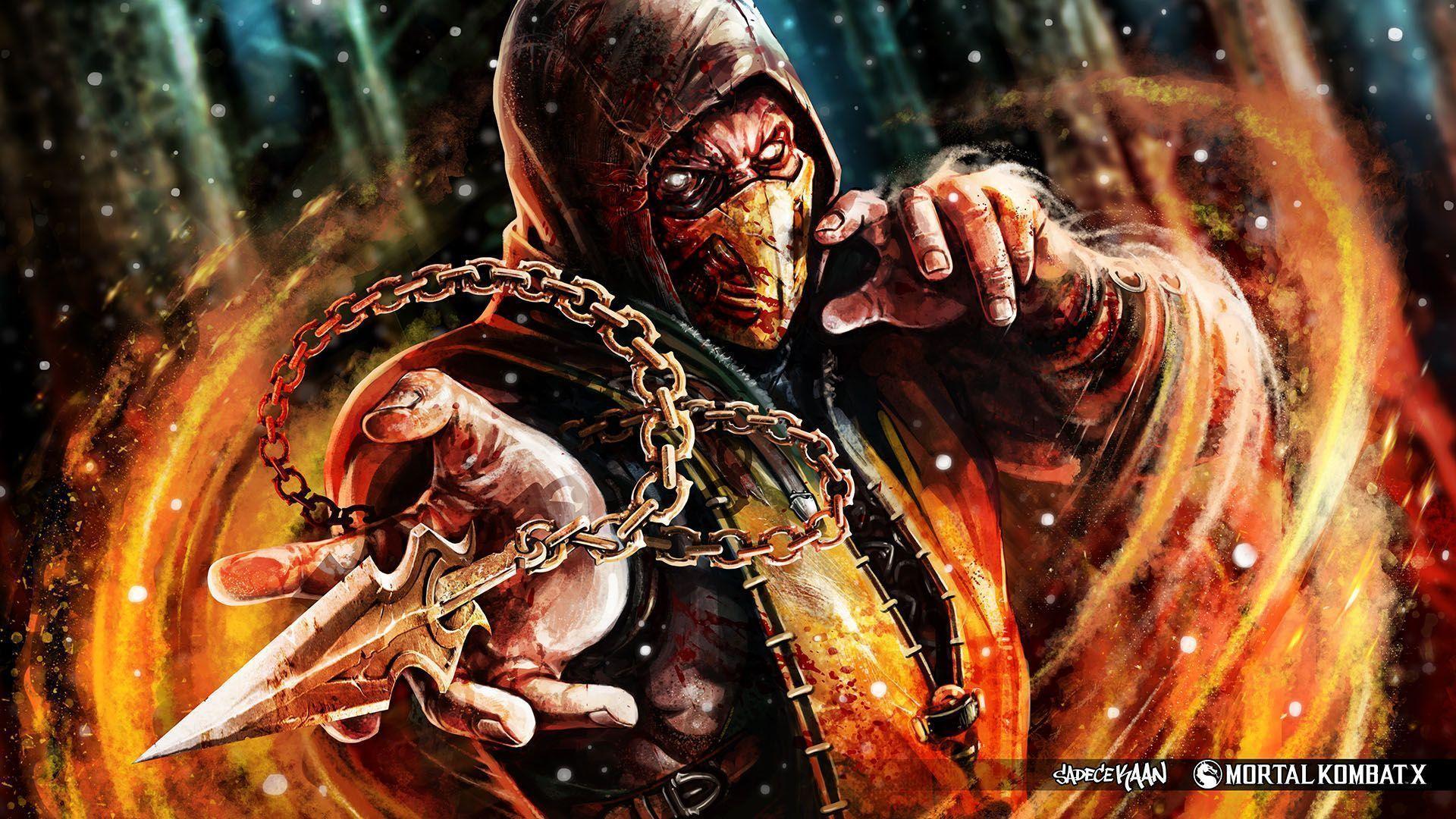 Mortal Kombat X Wallpapers Scorpion Fanart SadeceKAAN from Turkey