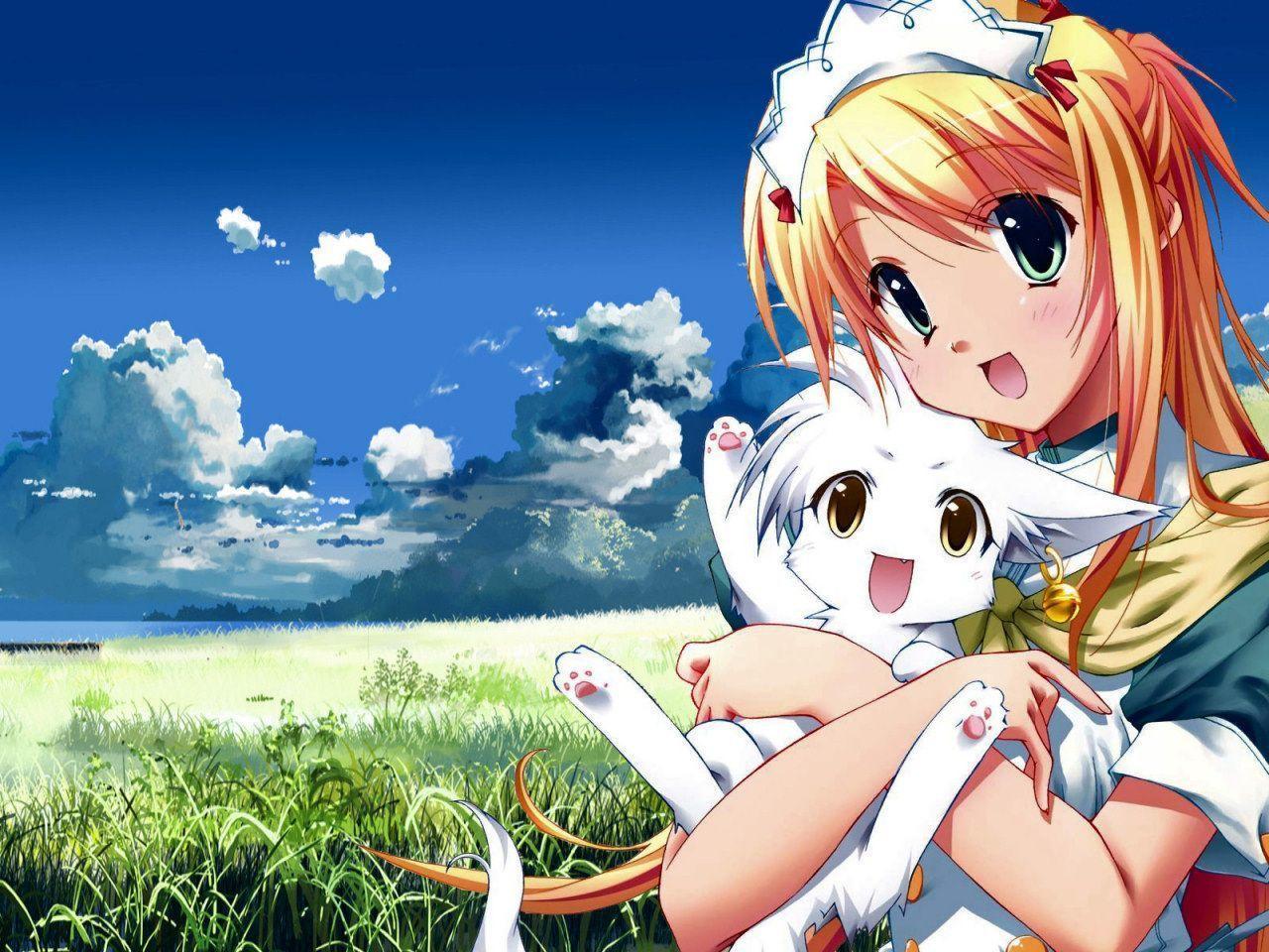 Excel Saga Cat Girl Anime wallpaper #