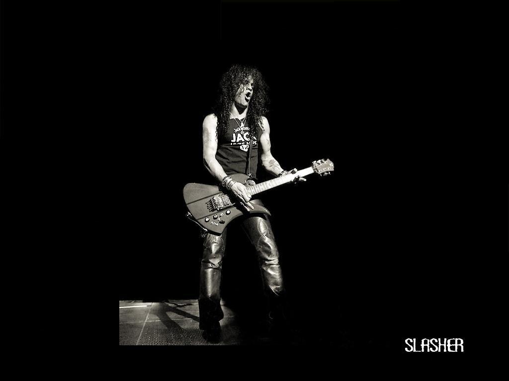 image For > Slash Guitar Black And White Wallpaper