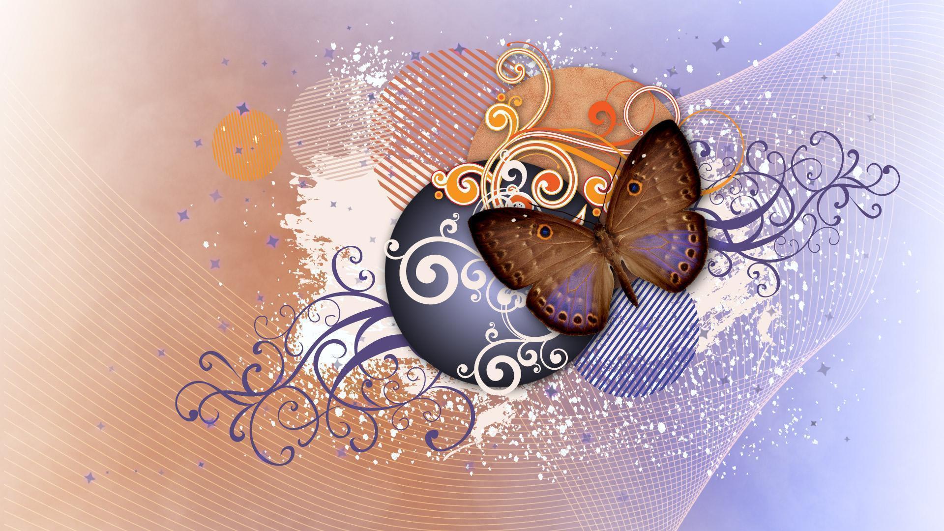 Download Abstract Butterfly Widescreen HD Wallpaper. HD