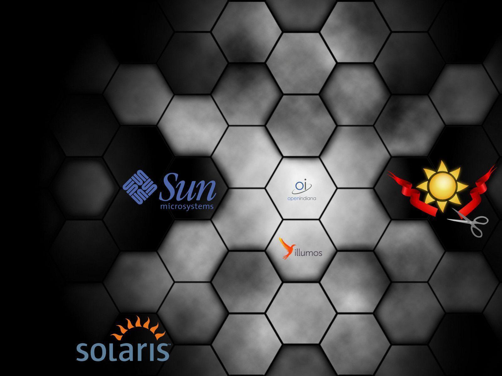 SunOS Illumos Oi Solaris Wallpaper Dark Grid H