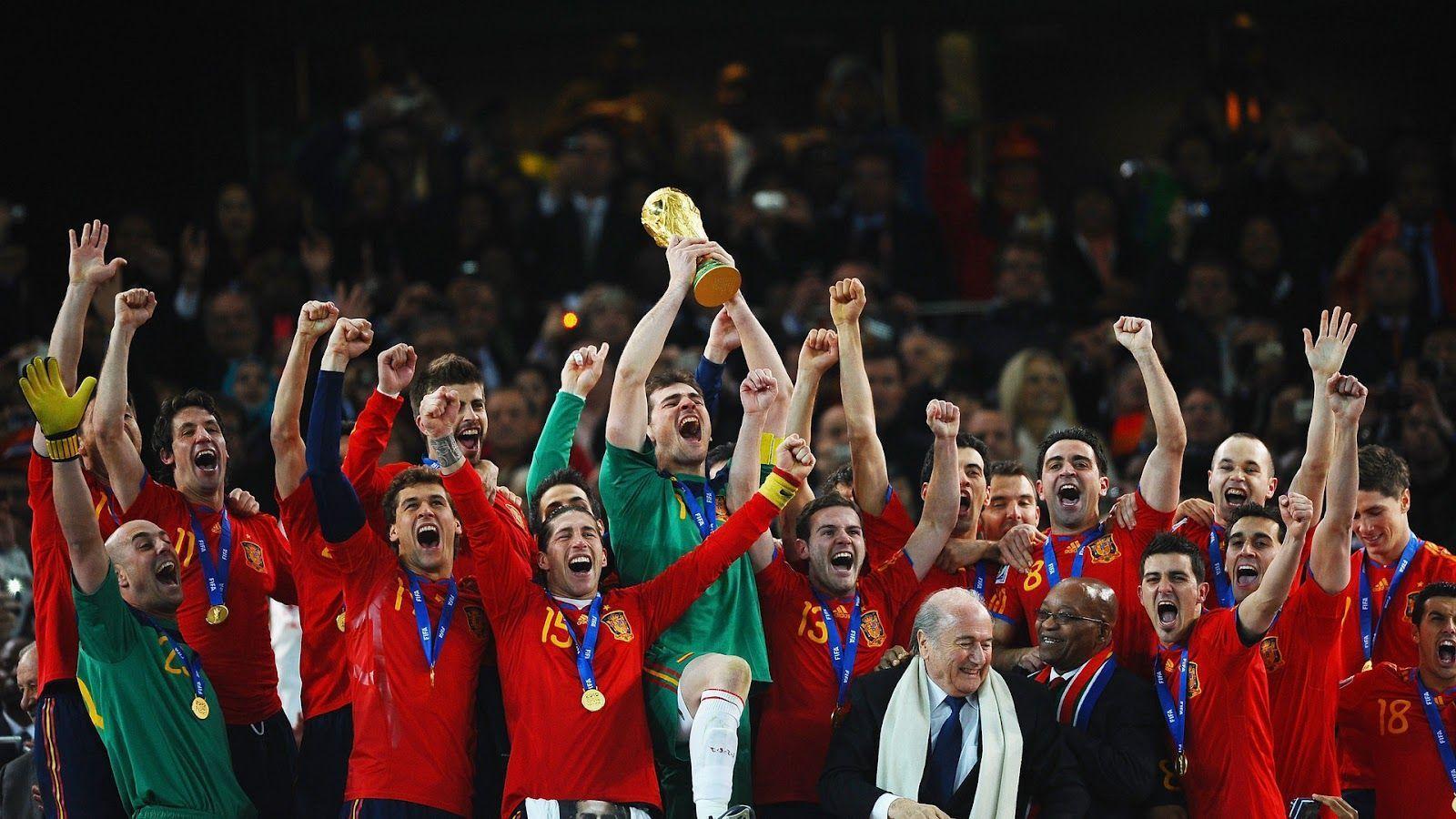 Spain Football National Team Win World Cup