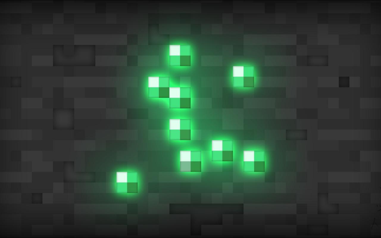 Minecraft Emerald HD Wallpaper