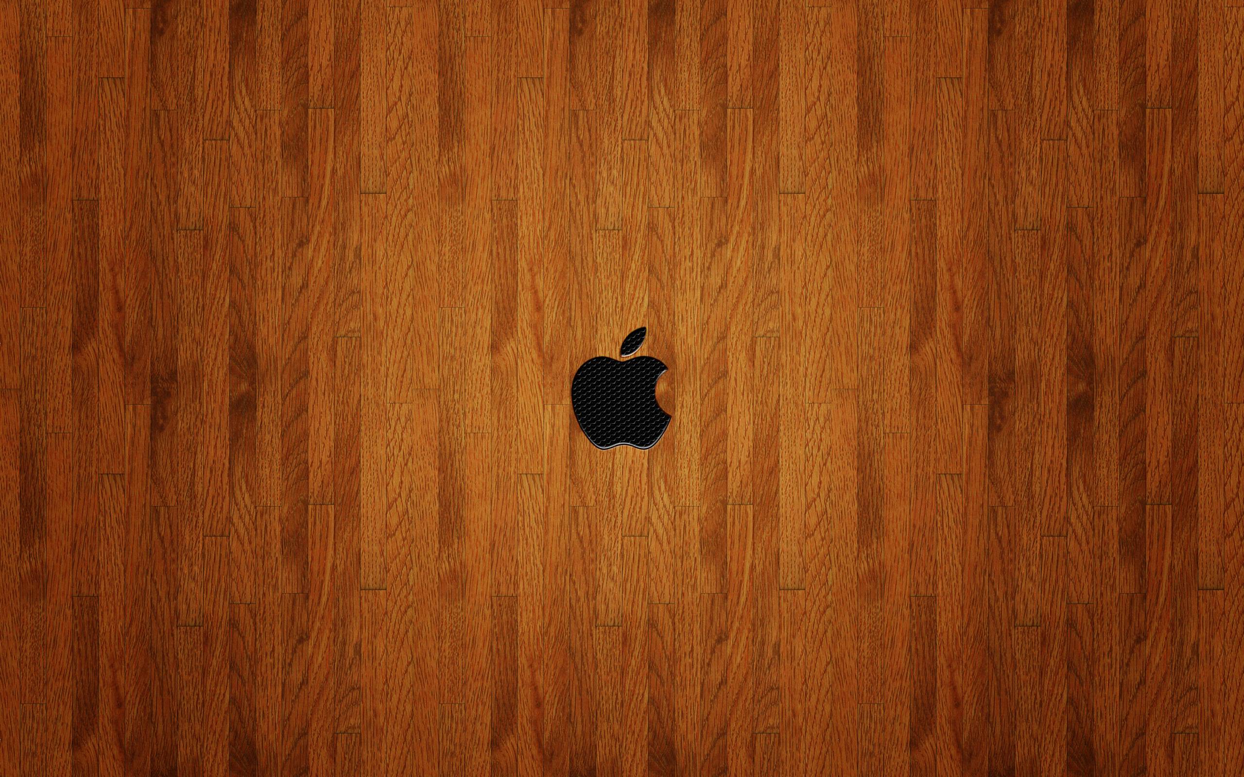 Apple Mac OSX Wooden Effect HD Wallpaper Wallpaper Free