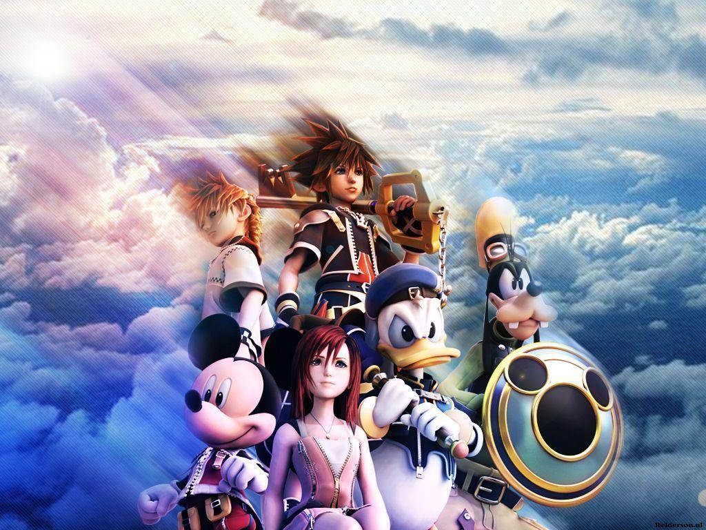 Kingdom Hearts Ii Goofy Roxas Sora Kairi HD wallpaper #