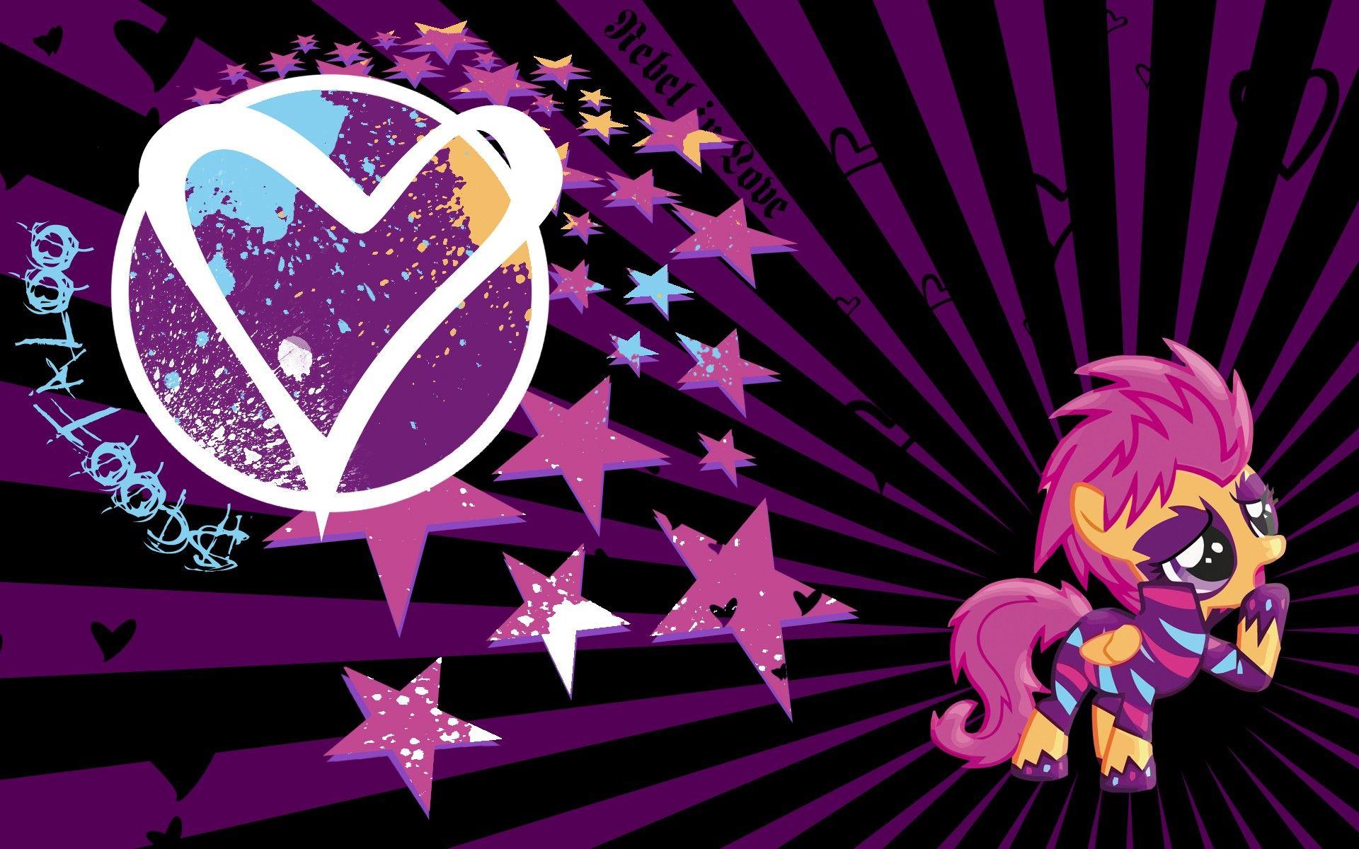 My Little Pony Scootaloo, Desktop and mobile wallpaper