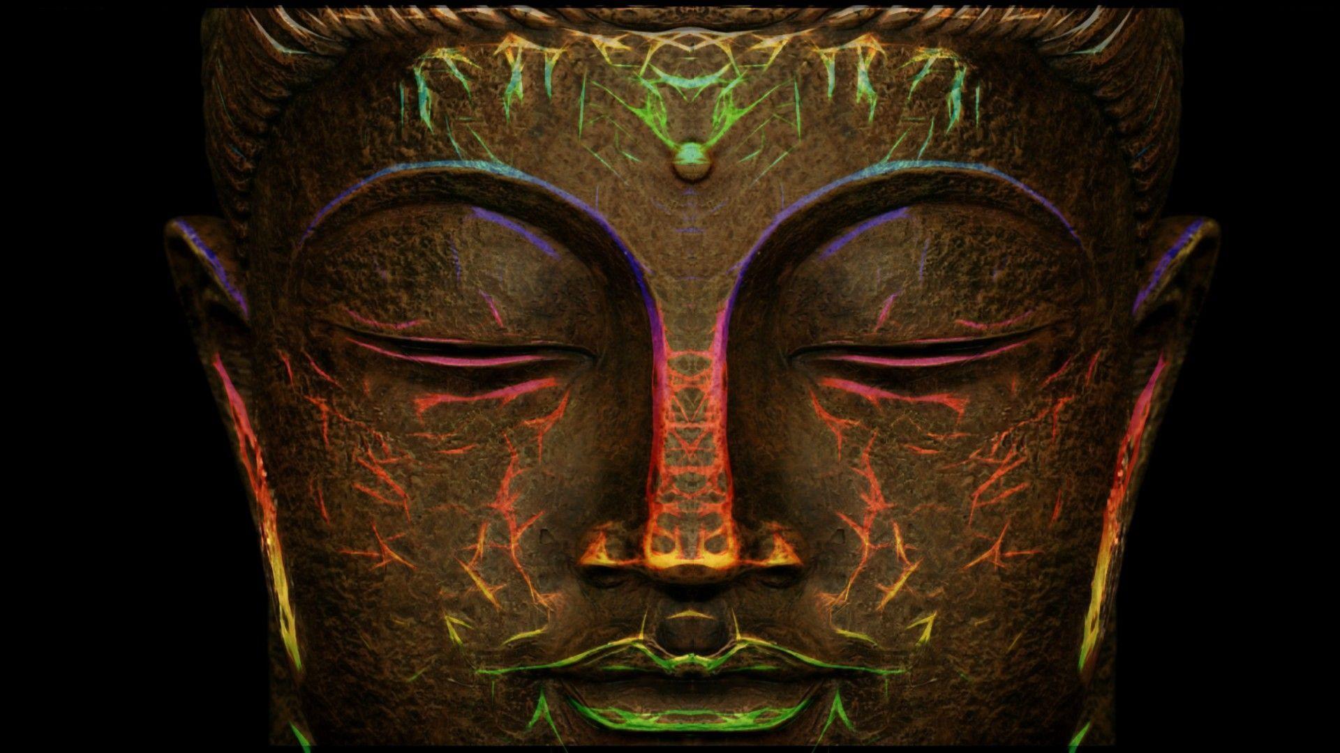image For > Trippy Buddha Wallpaper