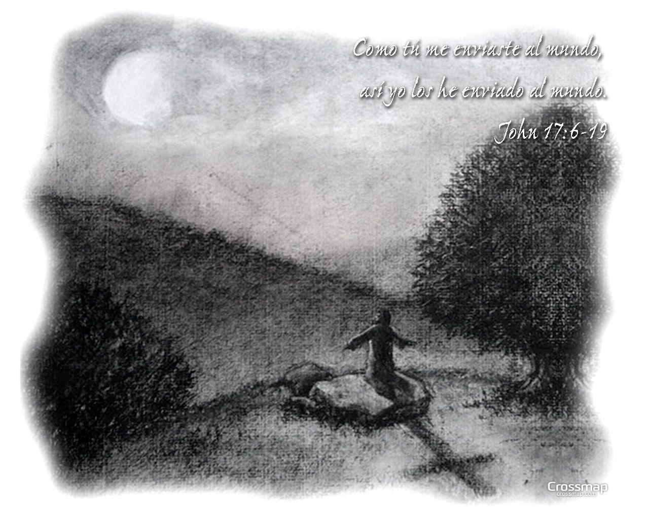 The Farewell prayer. Christian Sketch. Crossmap Christian