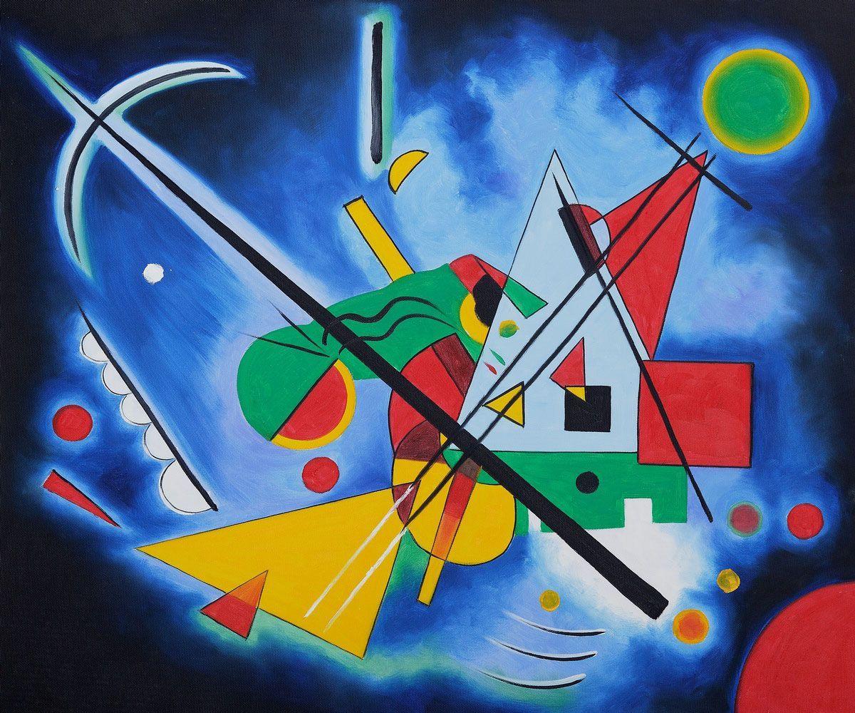 Blue Painting By Wassily Kandinsky. Islamic HD Wallpaper