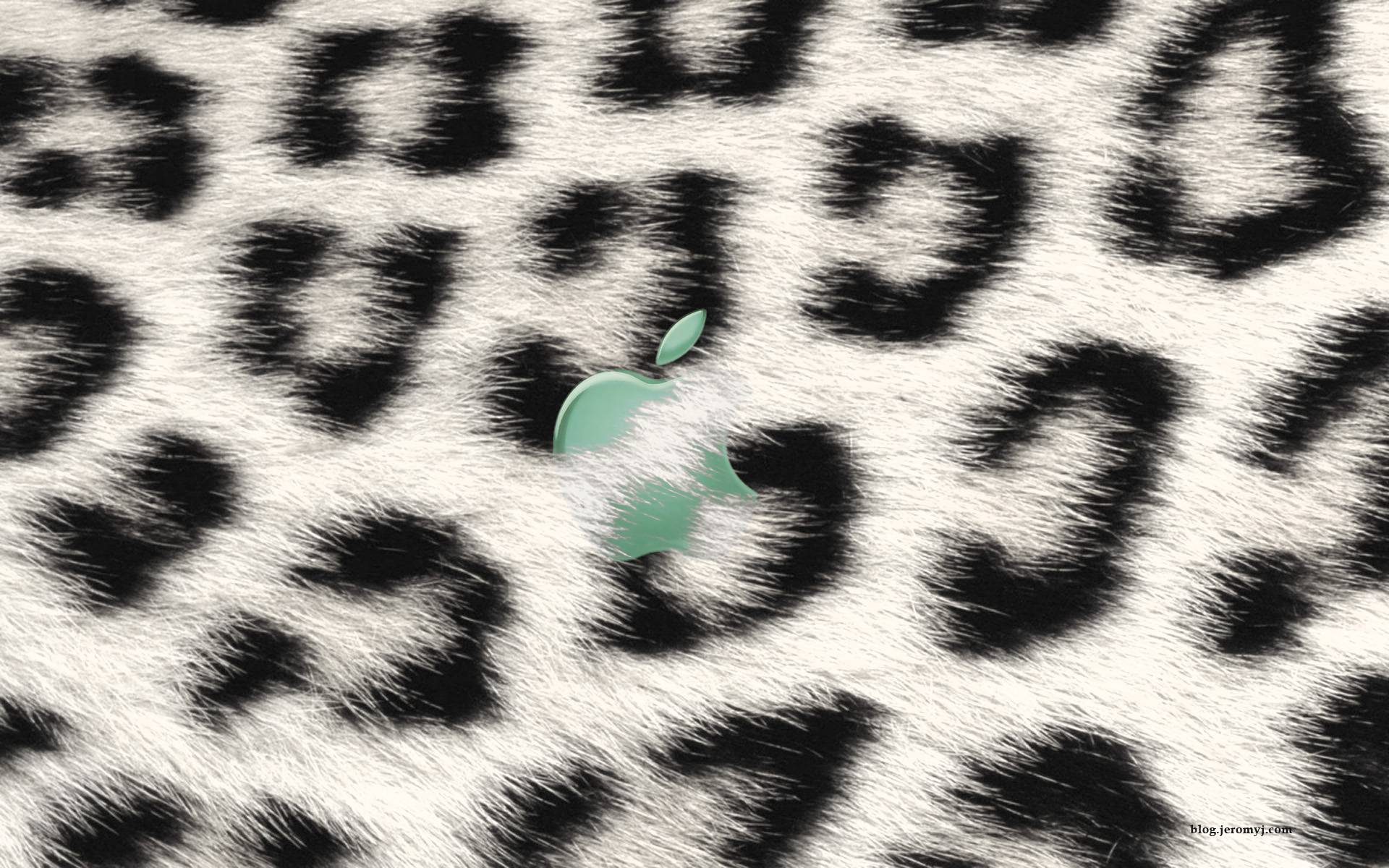 snow leopard mac desktop wallpaper 1920x1200 green