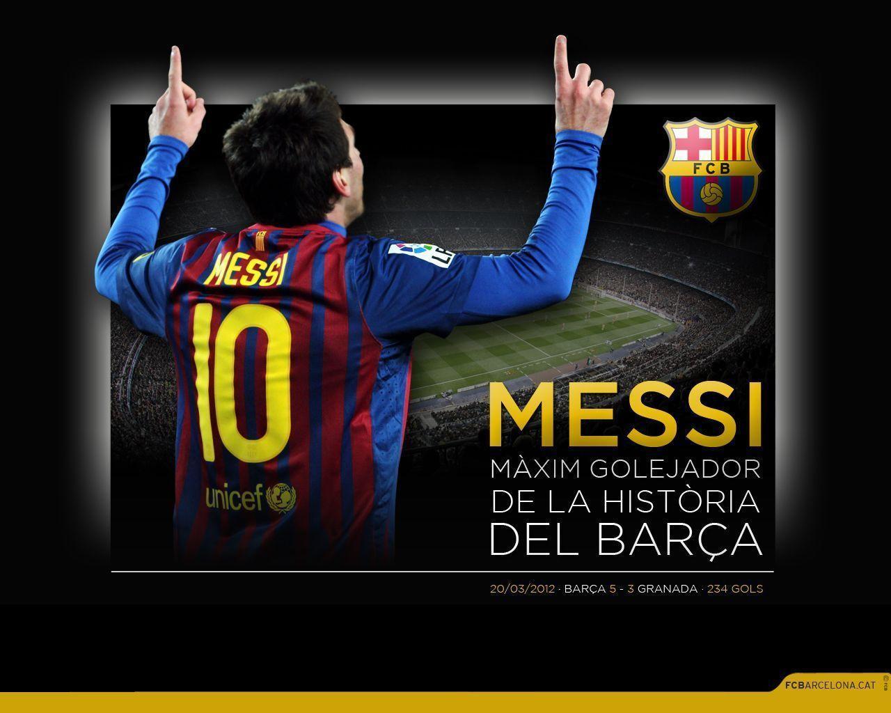 Make Messi, The All Time Top Goalscorer For Barça, Your Desktop