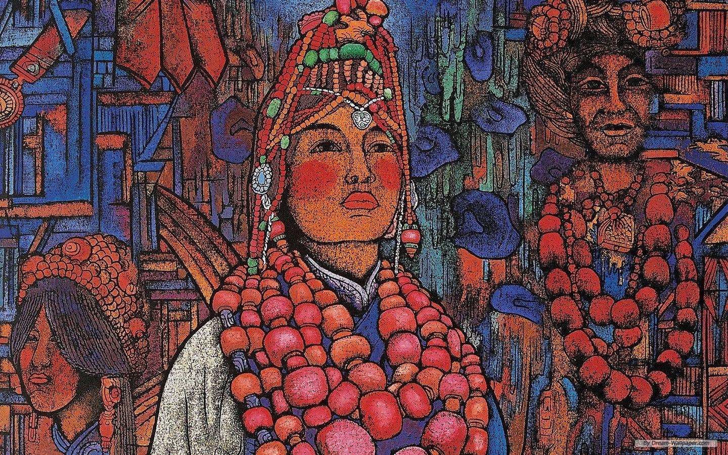 Tibetan Art Wallpaper