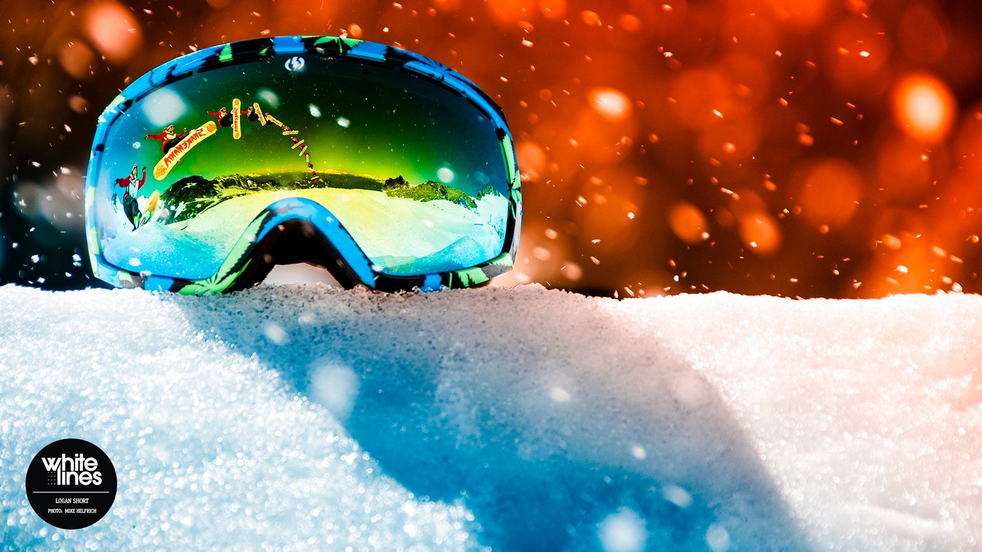 Snowboard Wallpaper: Logan Short Is Goggle Eyed. Whitelines