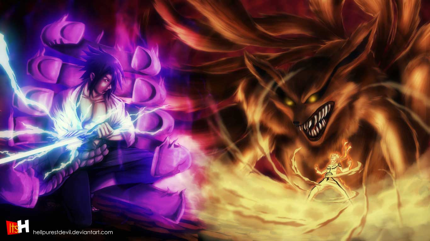 Naruto Vs Sasuke Wallpapers Wallpaper Cave