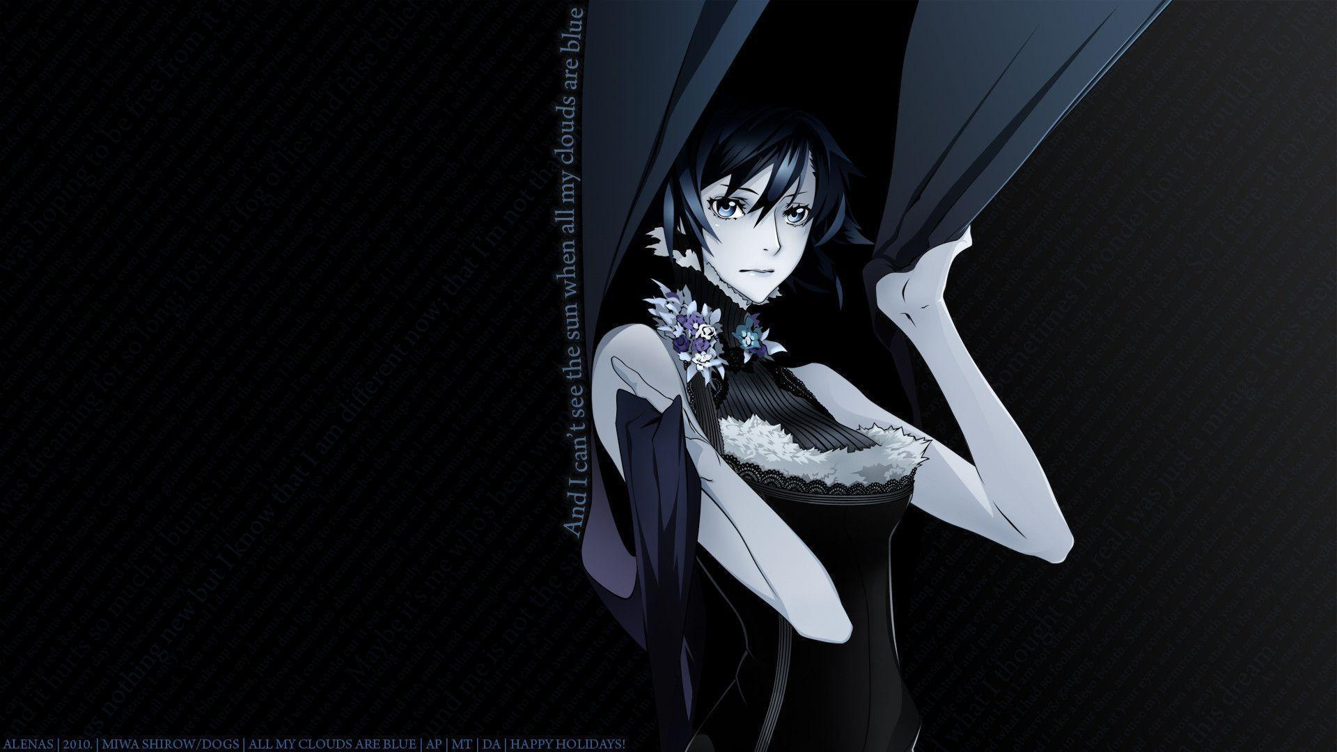 B.R.$., cute, brs, anime, black dress, HD wallpaper