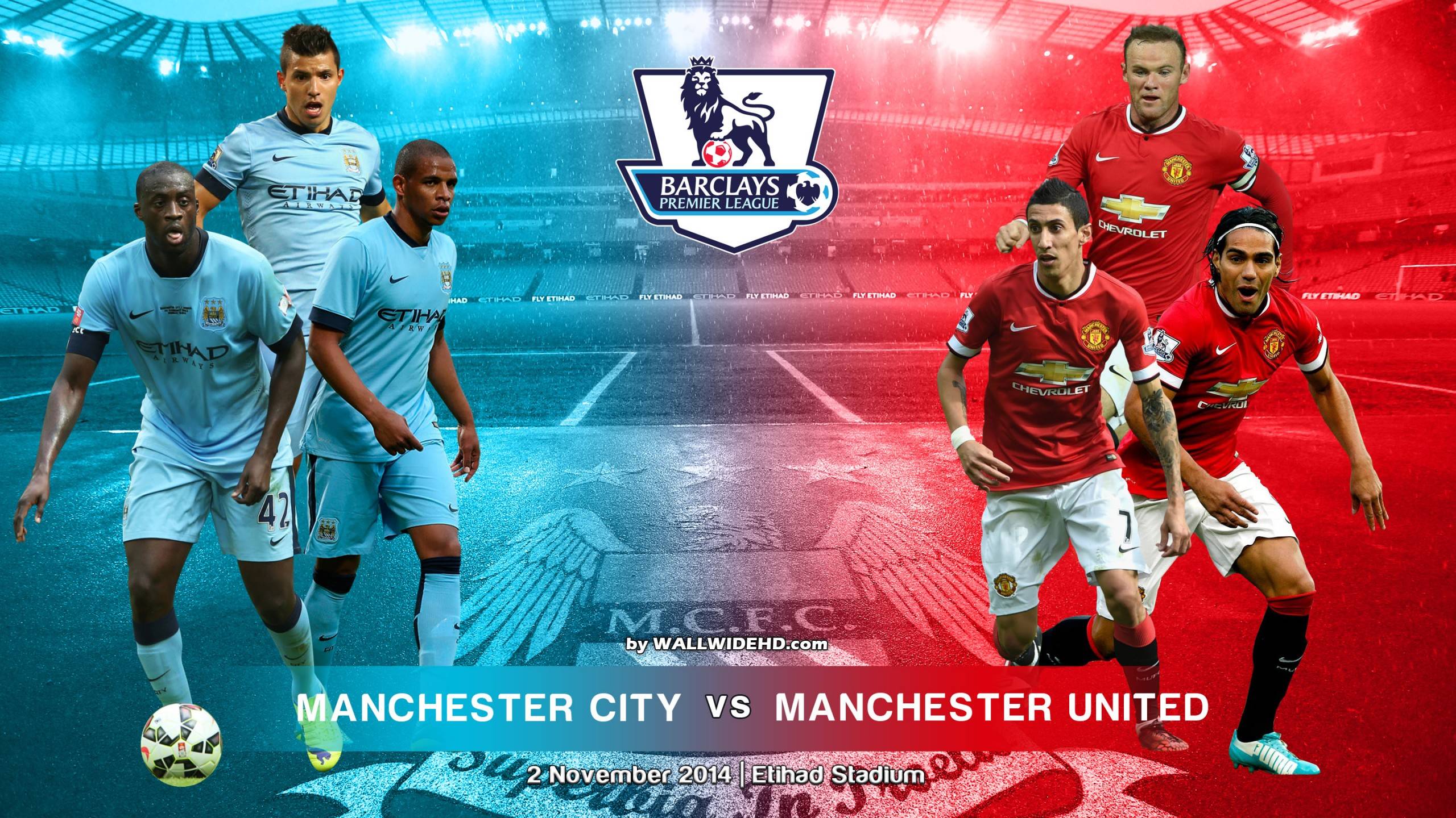 Manchester City Vs Manchester United 2014 2015 BPL Wallpaper Wide