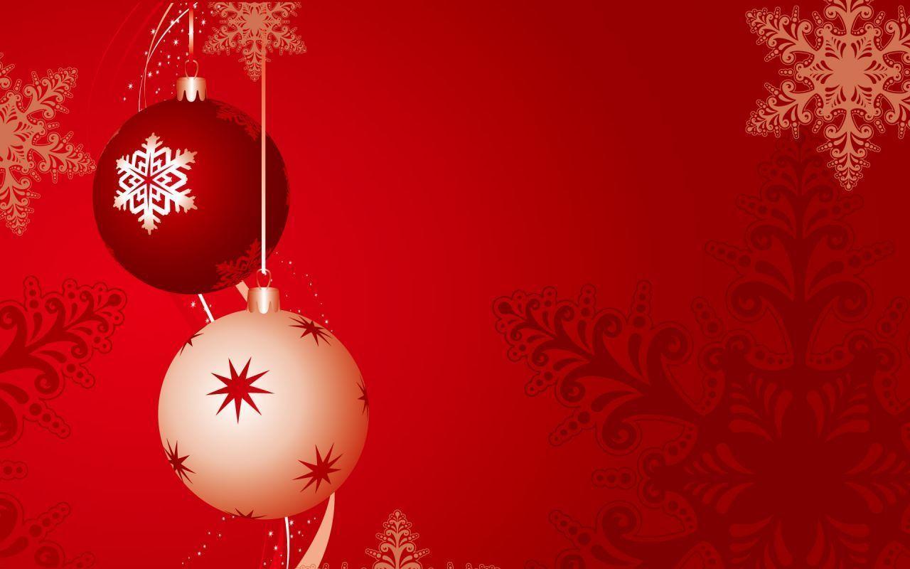 Merry Christmas Red Balls Wallpaper Wallpaper computer