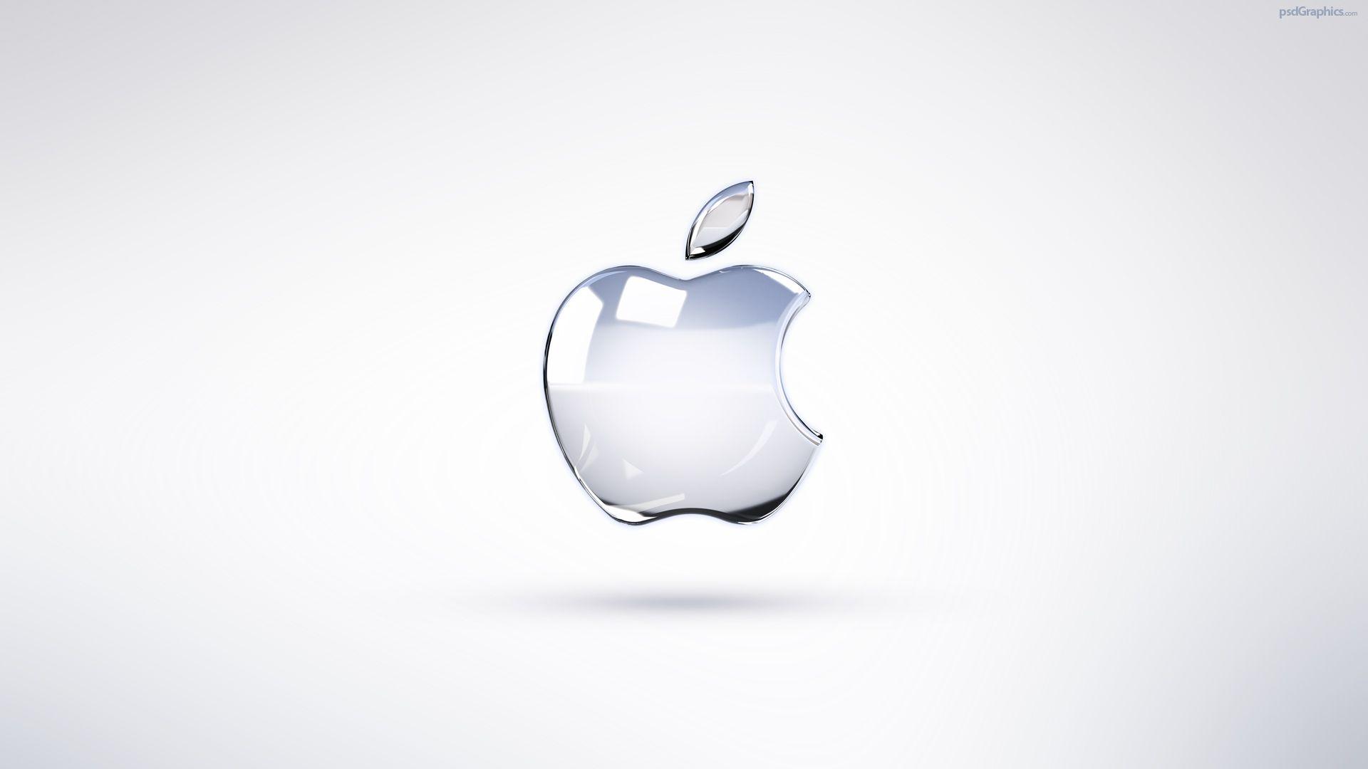 Bright Apple logo wallpaper