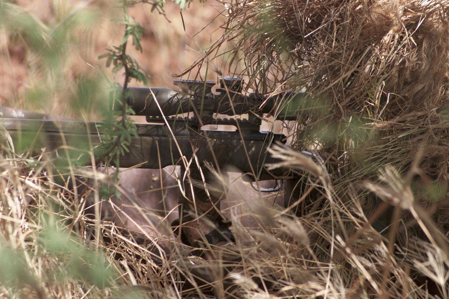 Marine Snipers In Ghillie Suits