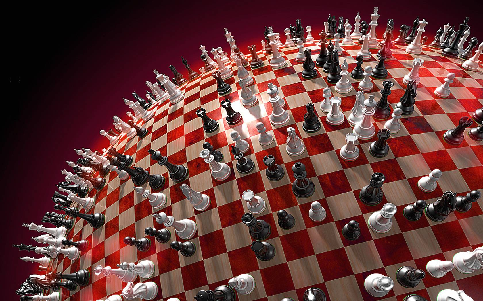 Round Chess Board Wallpaper 9738