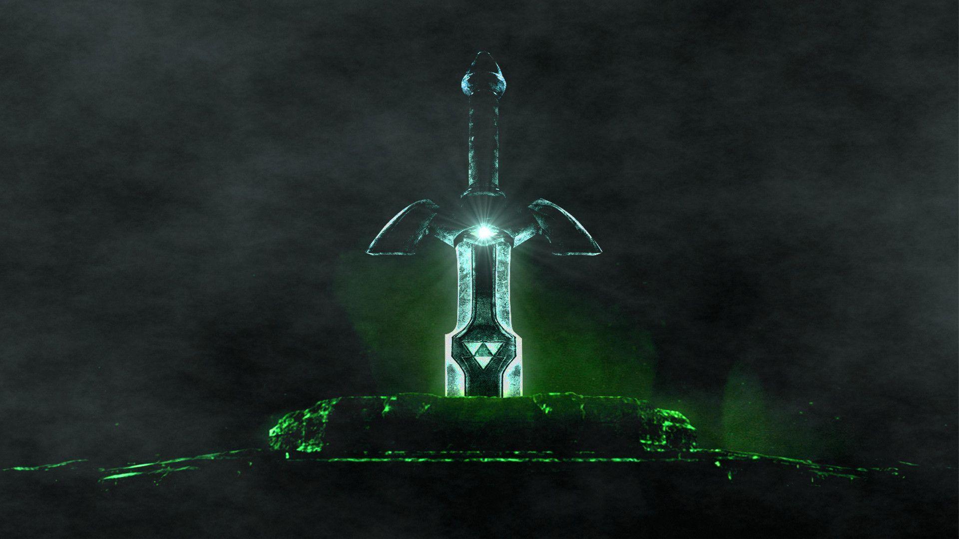 The legend of zelda master sword HD Wallpaper