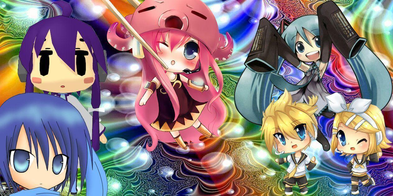 Chibi Vocaloids wallpaper