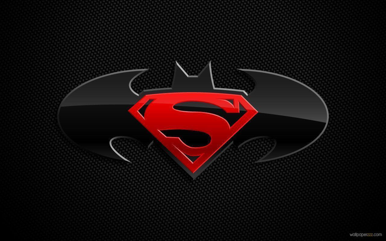 Wallpaper For > Batman And Superman Logo Wallpaper