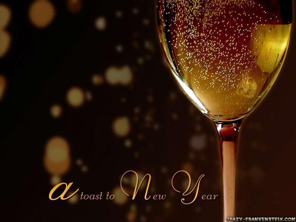 A toast to new year wallpaper free desktop background