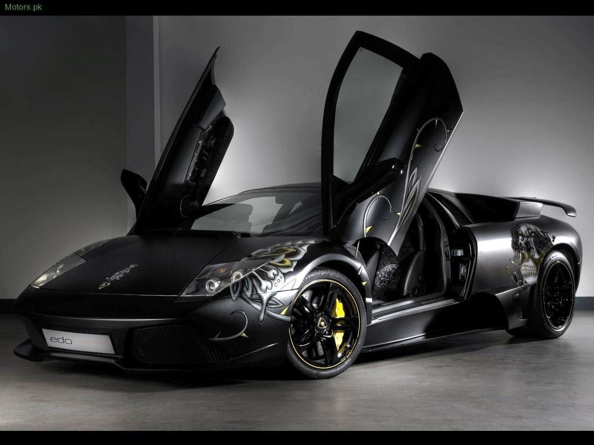 Luxury Lamborghini Cars: Black Lamborghini Murcielago Wallpaper