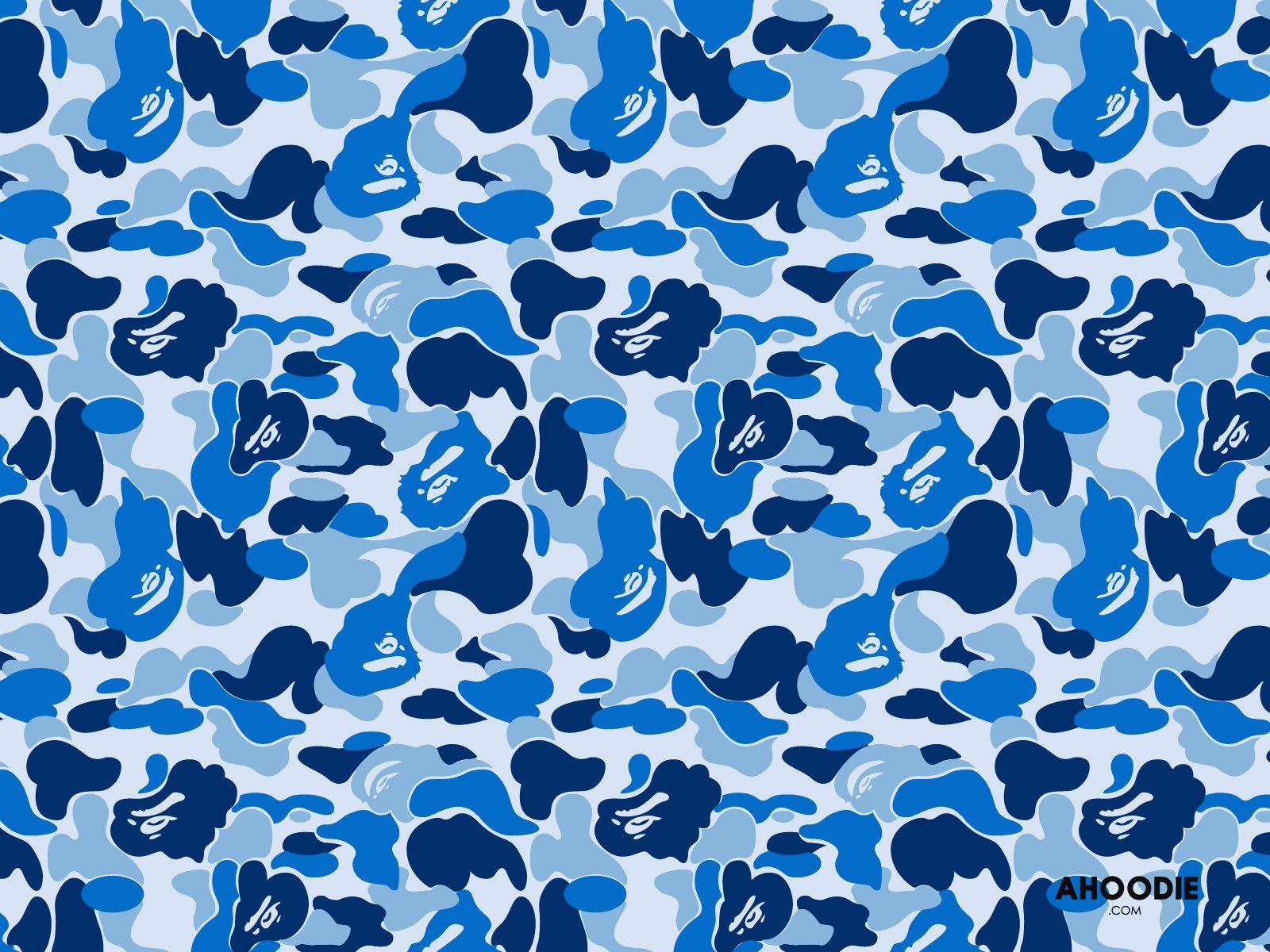 Wallpaper For > Army Camo Wallpaper Blue