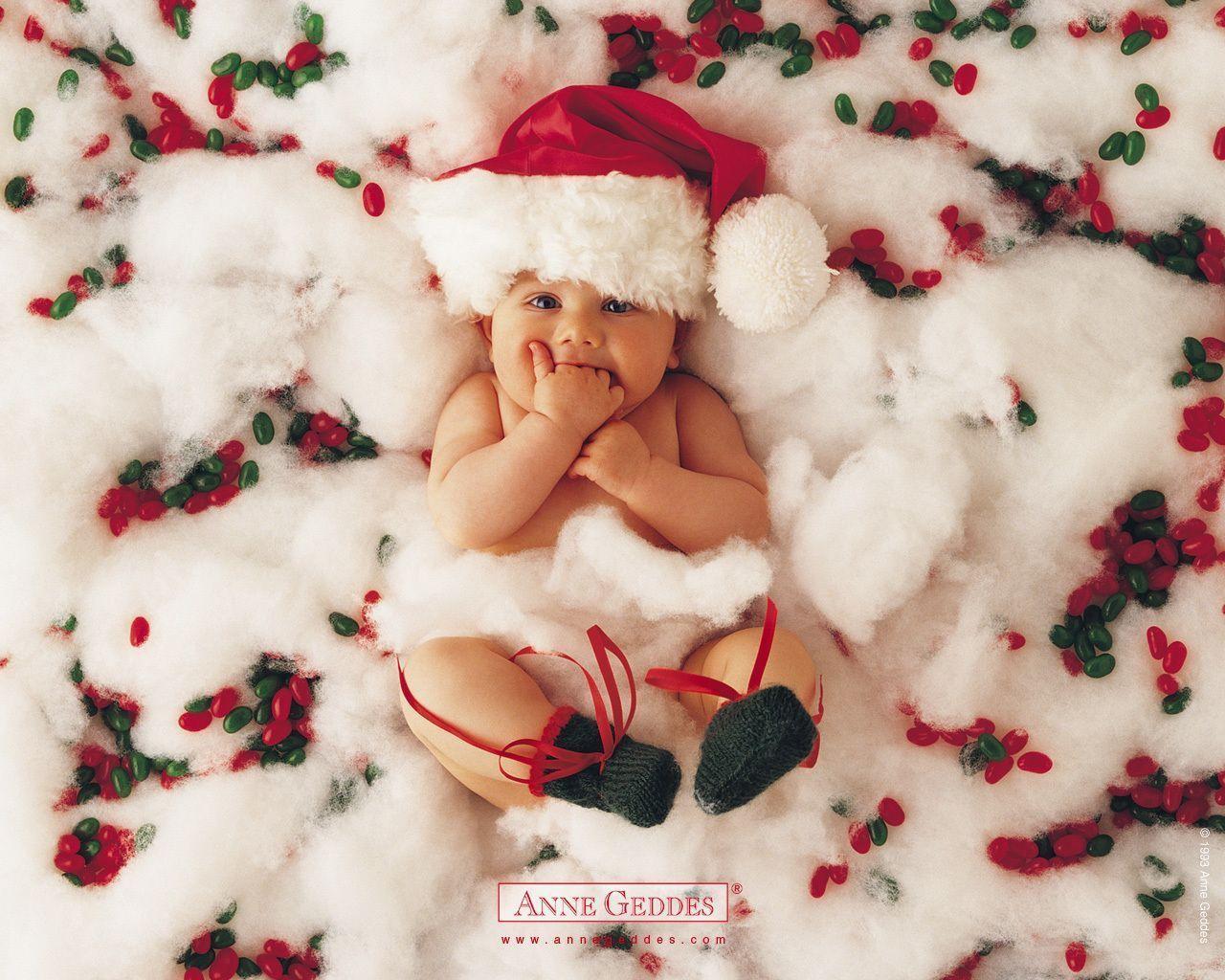 Baby Christmas Babies Wallpaper