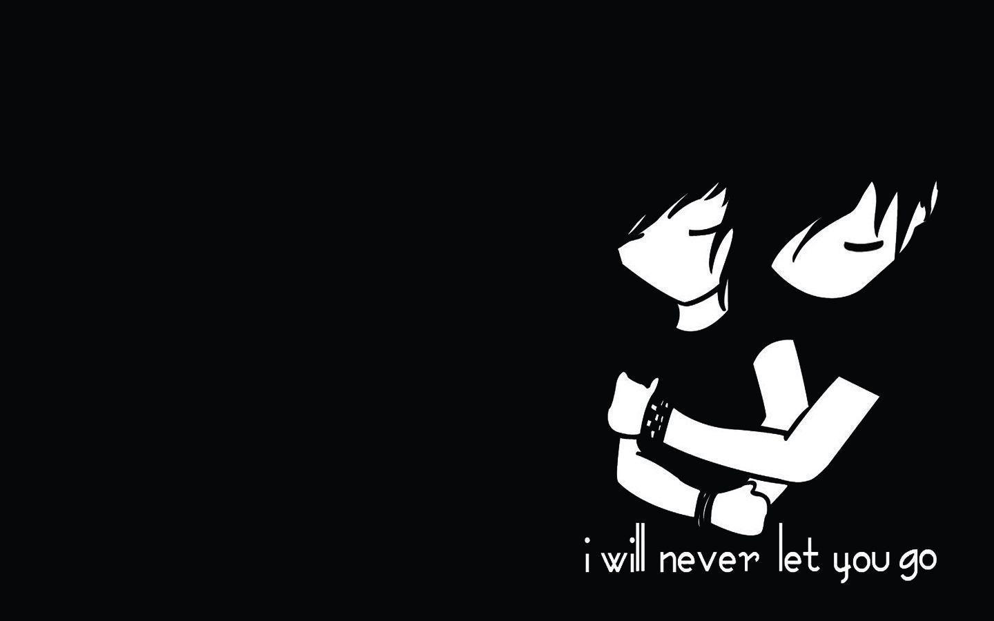 Art: Black And White Love Emo Hugging HD Wallpaper, emo boy HD