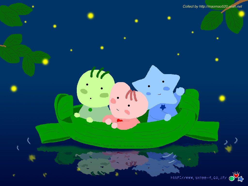 3f illustration of Japanese cartoon wallpaper