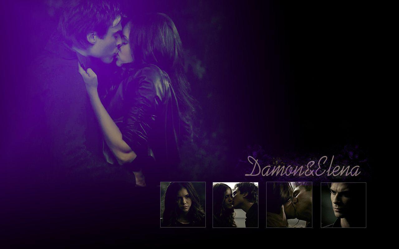 Damon & Elena Wallpaper&Elena and Ian&Nina Wallpaper