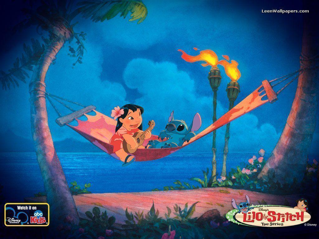 Download lilo and stitch blue hawaii free desktop background
