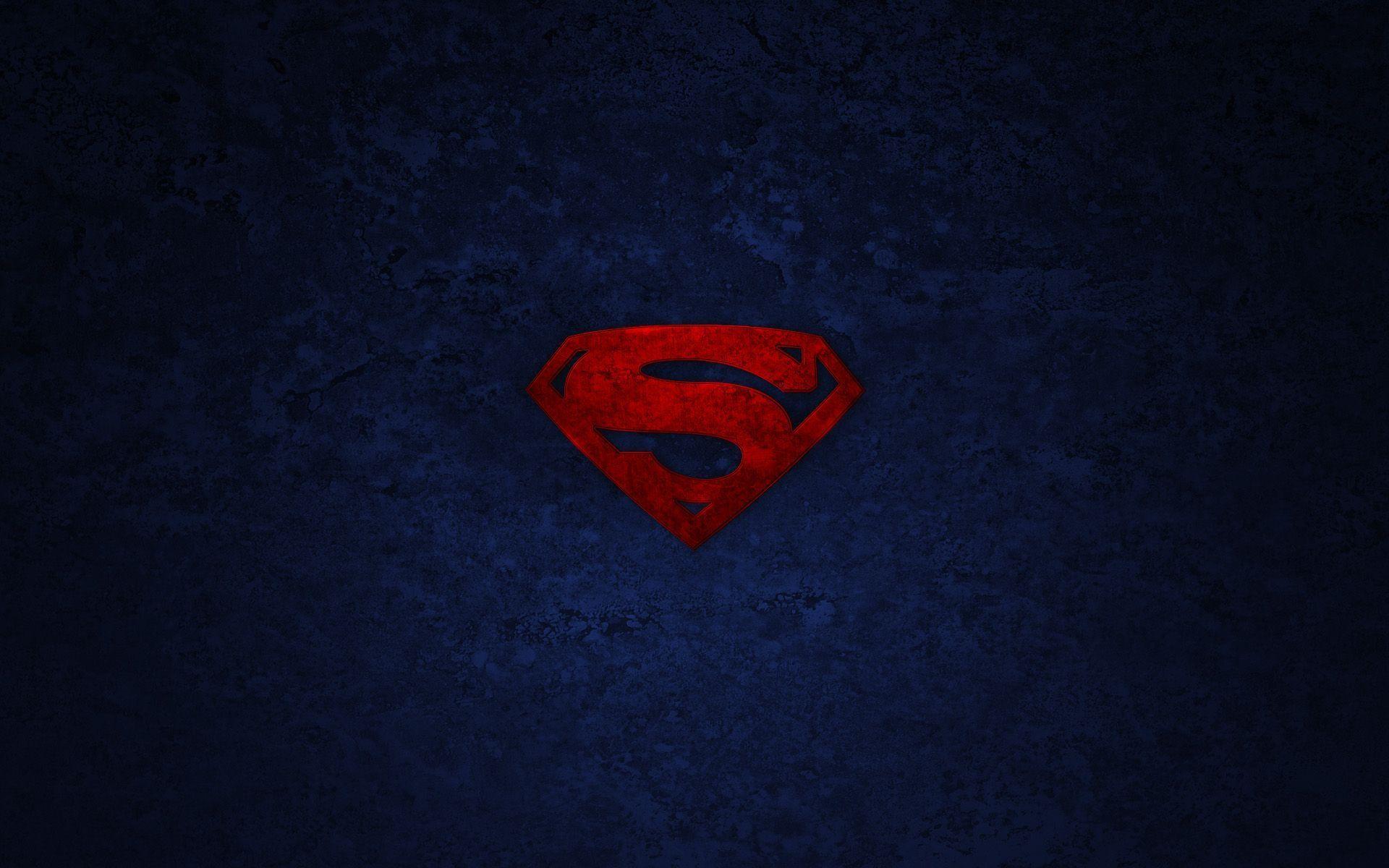 Red Superman Logo HD Desktop Wallpaper