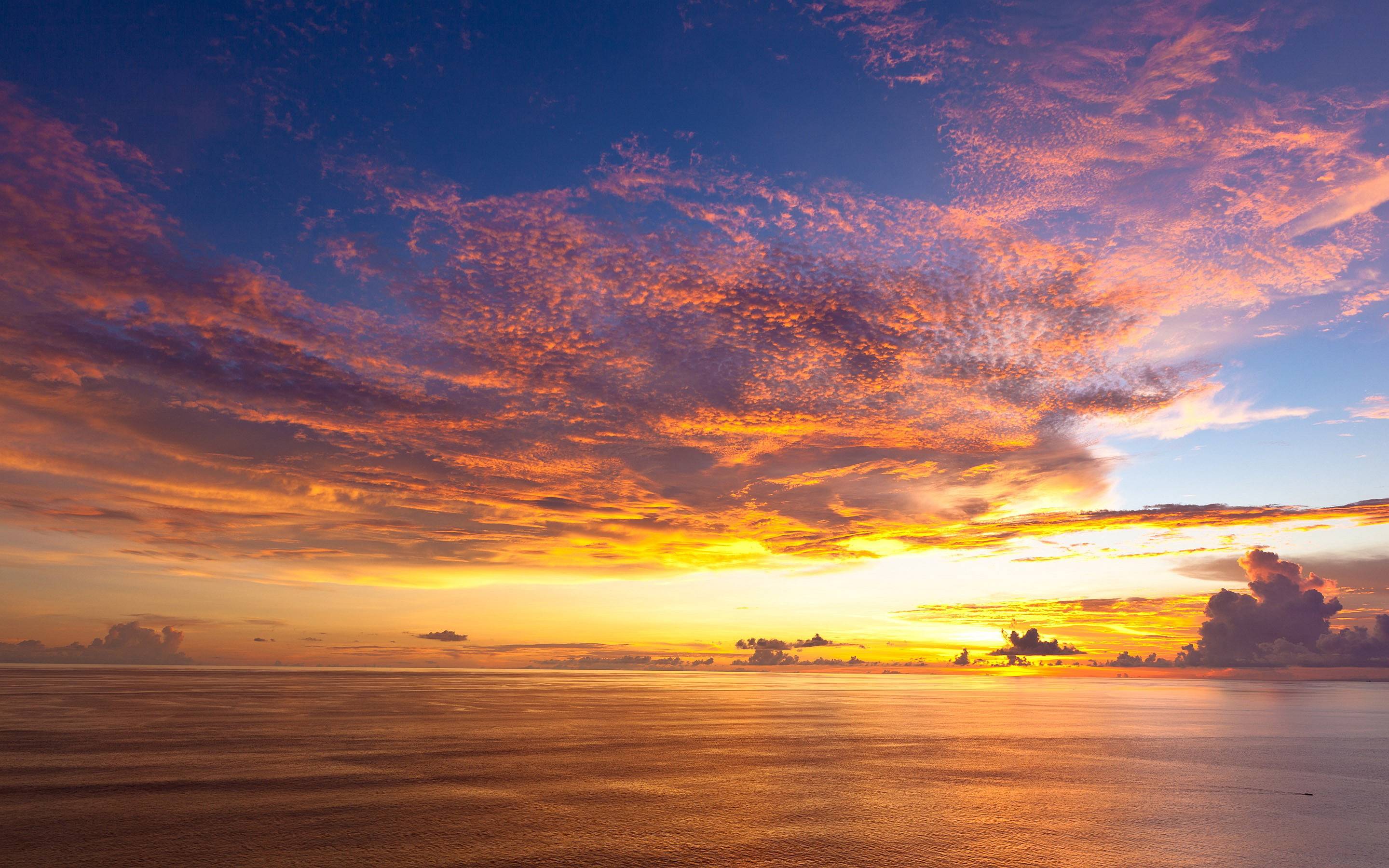 Ocean sunset horizon Wallpapers